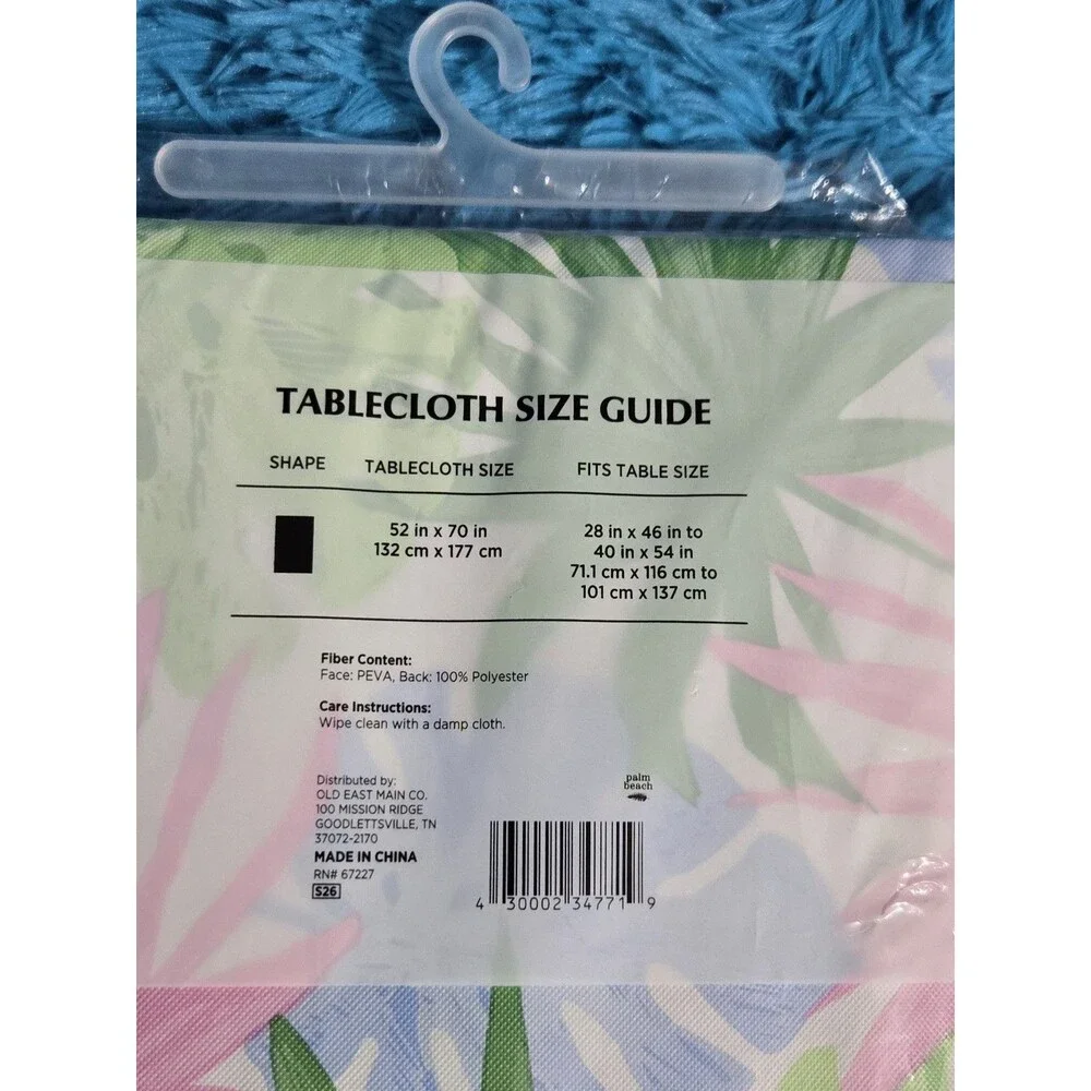 Tropical Kitchen Matching Bundle Set- 2ct Dish Scrubbers, Tablecloth & Towel